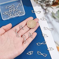 20 pz 2 stili 201 ciondoli per connettori in acciaio inossidabile&nbsp;FIND-HY0001-18