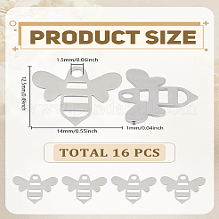 16 pieza de dijes de acero inoxidable 304&nbsp;STAS-LP0003-35