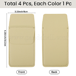 Estuche rectangular de cuero para bolígrafos&nbsp;DIY-CL0001-70B
