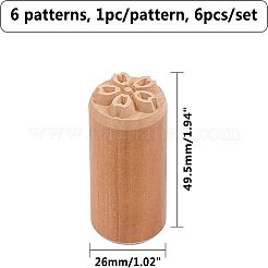 Timbres en bois&nbsp;AJEW-OC0001-67