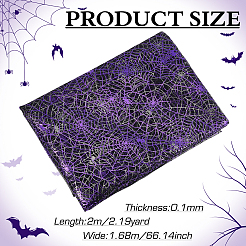 Tela de malla de poliéster de halloween&nbsp;DIY-WH0496-74C-04