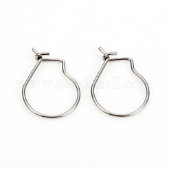 Boucles d'oreilles créoles en acier inoxydable 304 anti-ternissement&nbsp;STAS-I149-11P