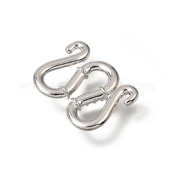 Fermoirs en laiton sertis de micro-pavés de zircone cubique transparente&nbsp;KK-CBA0DF0-15P