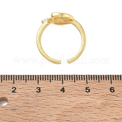 Polsini aperti in ottone con micro pavé di zirconi&nbsp;CU-CBA46D5-02G