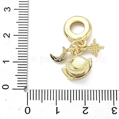 Messing mikro pflastern kubik zirkonia europäisch baumeln charme&nbsp;KK-A282-09G