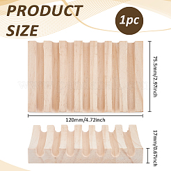 Porte-savons en pin pour salle de bain&nbsp;AJEW-WH0248-842