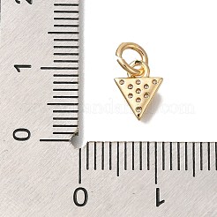 Pendentifs avec zircon cubiques à micro-pavés en laiton&nbsp;KK-Q001-08G