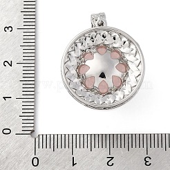 Natürlichen Rosenquarz Anhänger&nbsp;G-K339-04P-05