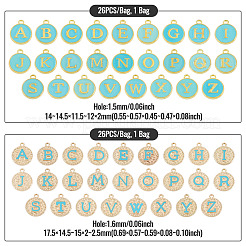 2 sac de 2 pendentifs en alliage émaillé de styles différents&nbsp;ENAM-TA0003-53B