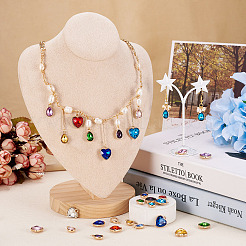 40 Stück 20 Stile facettierte Glas-Strass-Anhänger&nbsp;GLAA-TA0001-44