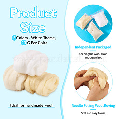 60 g de laine mèche 3 couleurs&nbsp;DIY-BG0001-68B