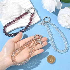 3 pendentif en verre décoratif.&nbsp;HJEW-YW00570