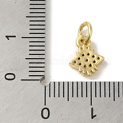 Adornos de latón micropavé de circonia cúbica&nbsp;KK-M283-19D-01