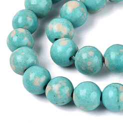 Chapelets de perles en turquoise synthétique&nbsp;G-N364-08C-01