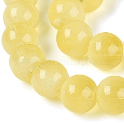 Stränge aus transparenten Glasimitat-Katzenaugenperlen&nbsp;GLAA-Q110-01C-17