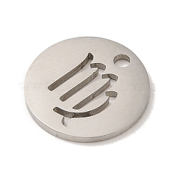 Breloques en acier inoxydable 201 anti-ternissement&nbsp;STAS-E217-10P-01