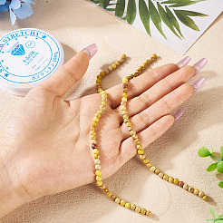 Kit fai da te per realizzare braccialetti con perline di regalite naturale/diaspro imperiale/diaspro sedimentario marino&nbsp;DIY-TA0002-69E