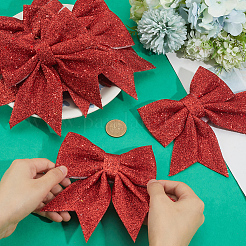 10 pièce d'accessoires décoratifs en forme de nœud papillon en mousse pailletée&nbsp;FIND-GF0008-55A