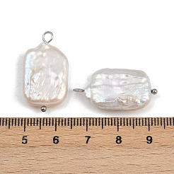 Natürliche Süßwasserperlen-Keshi-Perlenanhänger&nbsp;STAS-D378-07B-P