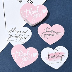 4 Beutel 4 Stile beschichtetes Papier Dankeschön-Grußkarte&nbsp;DIY-FS0007-88