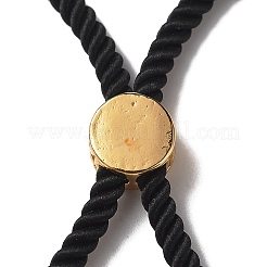Halbfertige verdrehte Mailänder Seil-Gleitarmbänder&nbsp;FIND-G032-01G-06