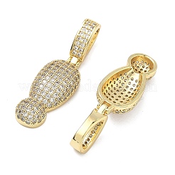 Ottone micro spianare pendenti zirconi&nbsp;KK-P345-17G-01