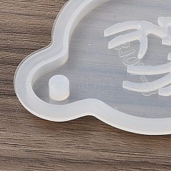Moules à pendentif en silicone à faire soi-même sur le thème de Noël&nbsp;LS-SIMO-G007-01B