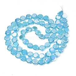 Chapelets de perles en verre électroplaqué&nbsp;EGLA-N002-27-E03