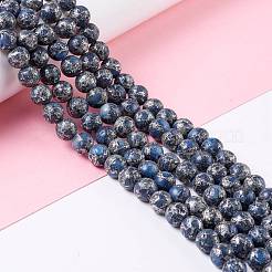 Natürliche blaue Calcit Perlen Stränge&nbsp;G-K317-A22