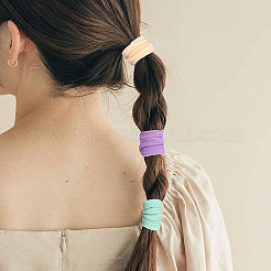 Elastische Haargummis aus Polyester für Frauen und Mädchen&nbsp;OHAR-WH0029-07