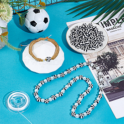 DIY Fußball Perlen Armbänder Kits&nbsp;DIY-UN0007-99
