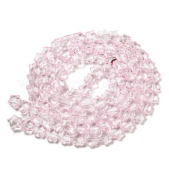 Peinture de cuisson perles de verre transparentes brins&nbsp;X1-DGLA-A07-T8mm-KD07