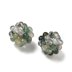 Perle intrecciate di agata muschiata naturale&nbsp;GG-CBA2E9C-F28-01