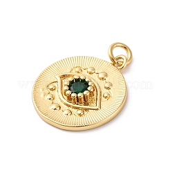 Colgante micropavé cubic zirconia de latón&nbsp;KK-S510-01G