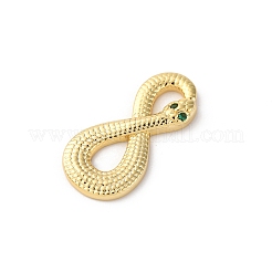 Messingpflaster klare Zirkonia Anhänger&nbsp;KK-V016-08G