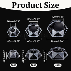 12 Stück Acryl-Globus-Stein-Displayständer in 3 Stilen&nbsp;DJEW-GA0001-44