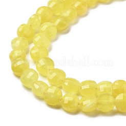 Gefärbt natürlichen weißen Jade Perlen Stränge&nbsp;G-C179-A6mm-04