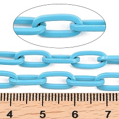 Catene di graffette in ottone fatte a mano verniciate a spruzzo ecologiche&nbsp;KK-J276-19-P04