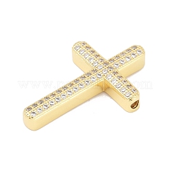 Abalorios de latón con pavé de circonitas&nbsp;KK-H203-11A-G