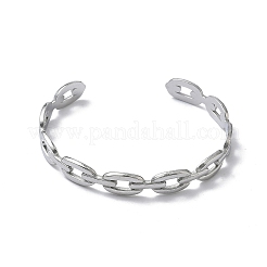 Bracelets manchettes en acier inoxydable 304&nbsp;BJEW-A160-01P