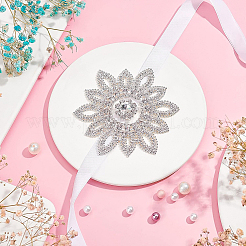 Messing- und Kristall-Strass-Ornament-Accessoires&nbsp;DIY-WH0302-36