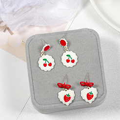 Colgantes de esmalte de aleación 30pcs 6 estilos&nbsp;ENAM-CJ0002-21