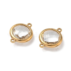 Breloques connecteurs en strass en acier inoxydable 304&nbsp;STAS-P453-03G-01
