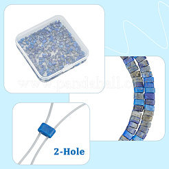 2 Strang natürliche Lapislazuli-Perlenstränge&nbsp;G-PA0001-68