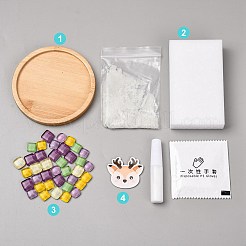 Kit de fabrication de sous-verres mosaïques à faire soi-même&nbsp;TH-CBAB785-01H