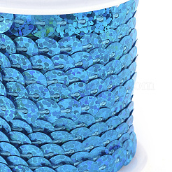Perle di paillette in plastica ecologica&nbsp;PVC-Q092-6mm-PA10