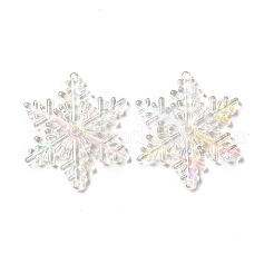 Weihnachtsanhänger aus transparentem Acryl mit UV-Beschichtung&nbsp;TACR-P003-01A