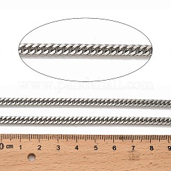 Chaînes à maillons cubains en acier inoxydable chirurgical 316&nbsp;CHS-B010-01C-P