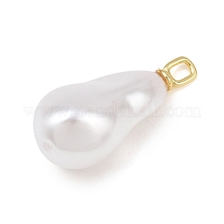 Pendenti in ottone e plastica ABS con perle finte&nbsp;PL-CBAFE9C-01