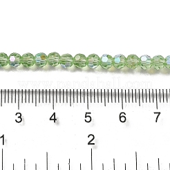 Galvanisieren transparente Glasperlen Stränge&nbsp;EGLA-A035-T4mm-L09